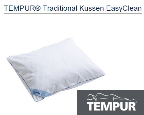 Tempur tradional kussen easy clean,medium,comfortkussen